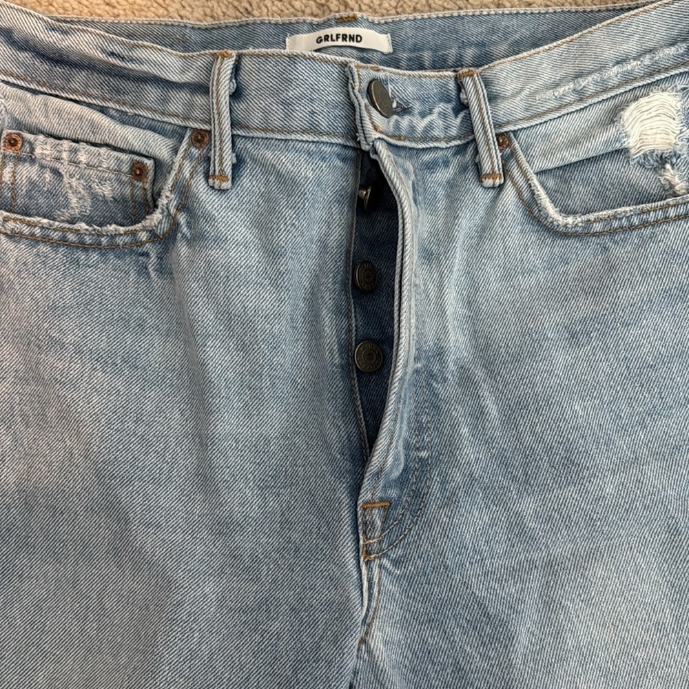 GRLFRND Karolina Yellow Horizon Non Stretch Jeans sz 28 - Picture 3 of 5
